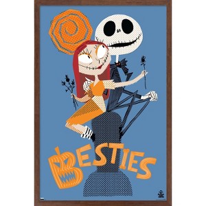 Trends International Disney Tim Burton's The Nightmare Before Christmas - Besties Framed Wall Poster Prints - 1 of 4