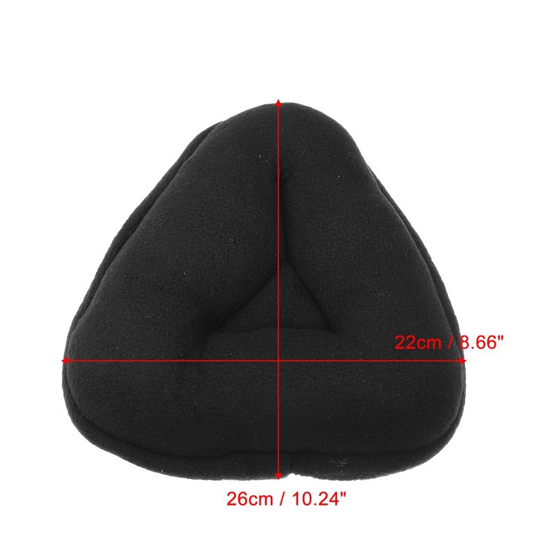 Unique Bargains Comfort Soft Plush Bicycle Thickened Saddle Seat Cover, 4 of 7