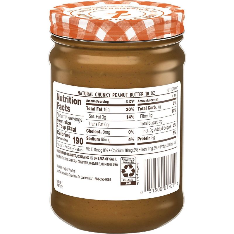 Smucker&#39;s Natural Chunky Peanut Butter - 16oz, 4 of 8