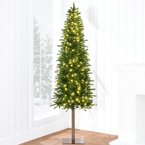 Best Choice Products Pre-Lit Pencil Alpine Christmas Tree Holiday Decoration w/ LED Lights, Stand - image 1 of 4