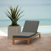 ARDEN Foam Outdoor Double Welted Chaise Lounge Cushion, 21 x 72, made with ProFoam, Rain-proof, Fade Resistant - 2 of 4