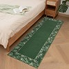 Area Rugs - Solid Bordered Modern Farmhouse Carpet Non-Slip Stain Resistant Rug for Living Room Bedroom Dining Room Office - 2 of 4