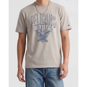 NBA New Orleans Pelicans Men's Sand Crew Neck Cotton T-Shirt - XXL