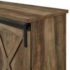 NicBex Farmhouse TV Stand Sliding Media Console with Storage for 65" TVs for Living Room, Bedroom - 4 of 4