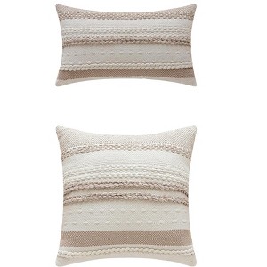REGALWOVEN 2 Pcs Striped Decorative Throw Pillow Covers for Couch Bed Sofa Home Decor - 1 of 4