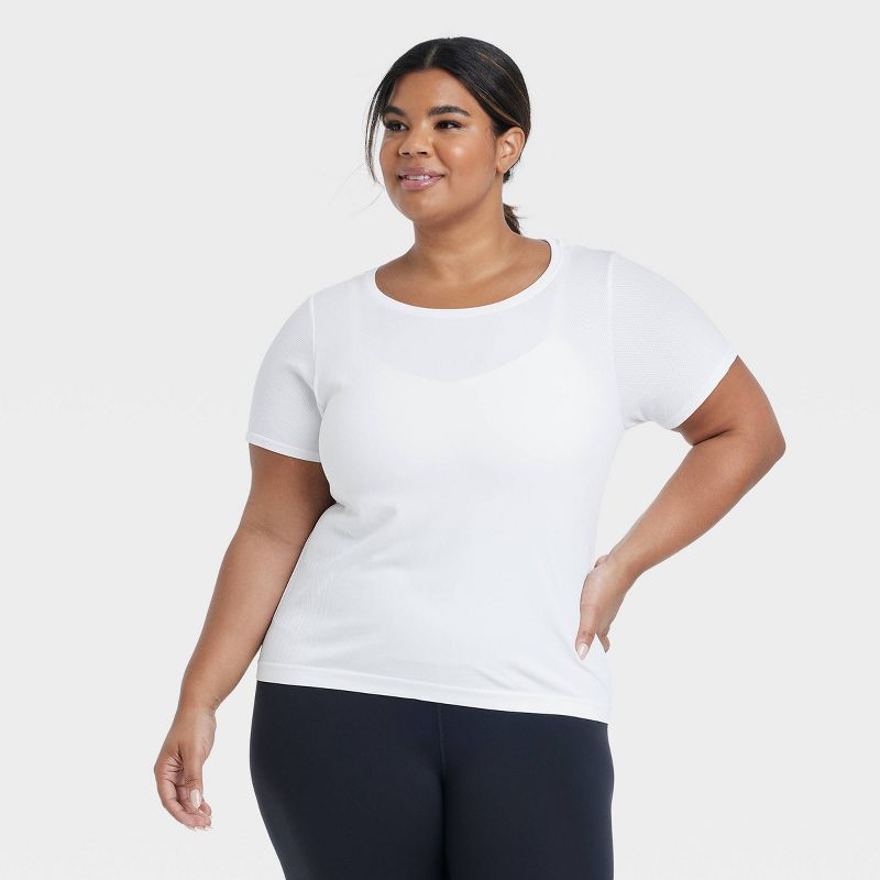Women's Seamless Short Sleeve Shirt - All In Motion™, 1 of 7