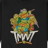 Men's - Teenage Mutant Ninja Turtles - Rebel Road Group Graphic Fleece Sweatshirt - 2 of 4