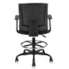 24/7 Shop At Home Set of 2 Sem Task Office Chairs Black: Ergonomic Mesh, Adjustable, with Casters - 4 of 4