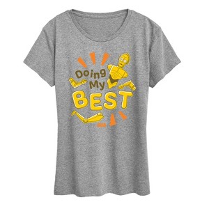 Women's - Star Wars - Doing My Best Short Sleeve Graphic T-Shirt - 1 of 4