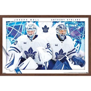 Trends International NHL Toronto Maple Leafs - Anthony Stolarz & Joseph Woll 25 Framed Wall Poster Prints - 1 of 4