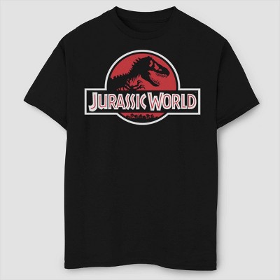 Boys' Jurassic World Classic Logo Graphic T-Shirt - Black XS