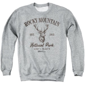 Men's Rocky Mountain National Park Elk Icon Crewneck Sweatshirt - 1 of 4