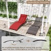 ALAULM Patio Chaise Lounge Set Outdoor Lounge Chair, Rattan Reclining Chair Adjustable Backrest, Pool Sunbathing Recliners with Folding Table - 4 of 4