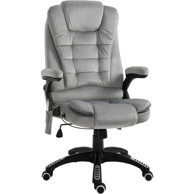 Vinsetto Ergonomic 7 Point Vibrating Massage Office Chair High Back Executive Reliner with Heating, Adjustable Height, Arm, Grey