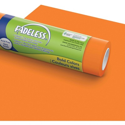 Fadeless Paper Roll, Orange, 48 Inches x 50 Feet
