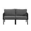 Christopher Knight Home Leah 3 Pieces Outdoor Plastic and Glass Conversation Sets with Cushions - 4 of 4