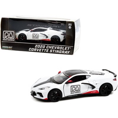 2020 Chevrolet Corvette C8 Stingray Coupe White Official Pace Car "Road America" 1/24 Diecast Model Car by Greenlight