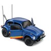 1975 Volkswagen Beetle Baja Blue Metallic with Stripes 1/18 Diecast Model Car by Solido - 2 of 4