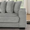 110.63" Corduroy L-Shaped Modular Sectional Sofa with Ottoman & Removable Cushions - 3 of 4