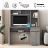 CENGHU Computer Desk with Hutch & Bookshelf, Executive Design for Teens and Home Office, Includes Drawers, AC Outlets, and USB Charging Ports - 3 of 4