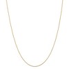 Black Bow Jewelry 0.8mm 14k Yellow Gold Round Diamond Cut Wheat Chain Necklace - 3 of 4