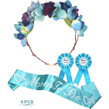 Meant2tobe Baby Shower Decorations Set for Mom and Dad - Blue