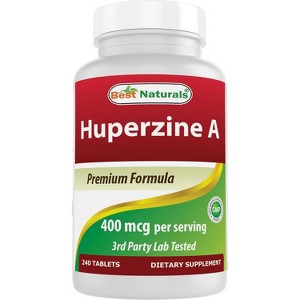 Best Naturals Huperzine A 400 mcg Per Serving- 240 Tablets, Gluten Free and Non-GMO - 1 of 4