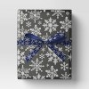 18' Christmas Fabric Ribbon Blue/White Satin Snowflakes - Wondershop™ - 2 of 3