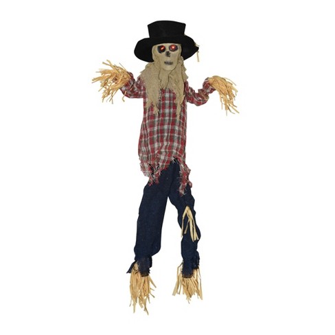 Sunstar Sound Activated Kicking Scarecrow Halloween Decoration : Target