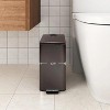 LunaLulinlk Stainless Steel Small Trash Can with Lid & Step Pedal 1.6 Gallon Soft Close Garbage Can with Removeable Inner Bucket Bronze - 3 of 4