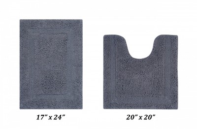 Better Trends Lux Reversible Bath Rug 100 Cotton 2 Piece Set 17 X   GUEST Db5dab5f 02f7 481c A62e Ac6aa010d23f