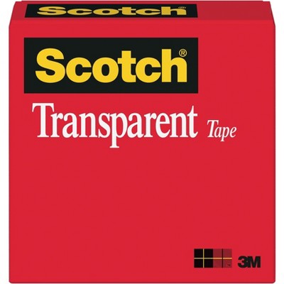 Scotch Transparent Tape Crystal Clear Clarity Finish Glossy 130492