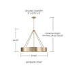 Capital Lighting Weller 4 - Light Chandelier in  Matte Brass - 3 of 4