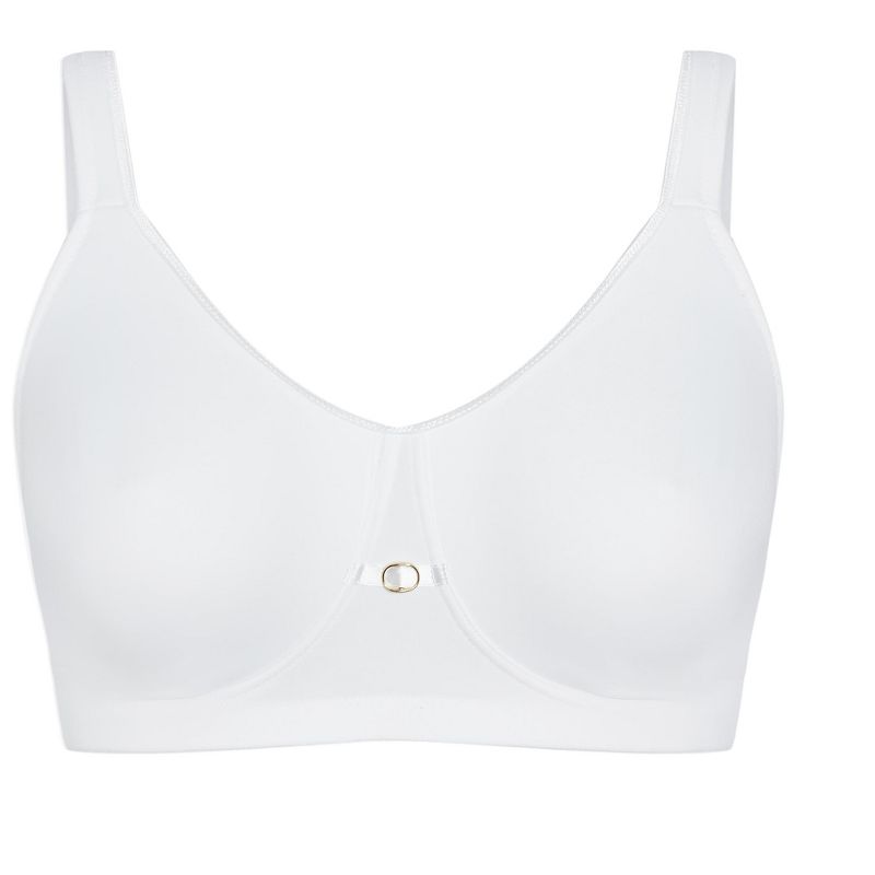 Women's Plus Size Soft Caress Bra - white | AVENUE, 3 of 3
