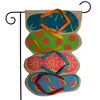 Briarwood Lane Garden Flag 12x18 For Outdoor Flip Flops Summer Burlap For Summer Garden Flag Flags For Outside - 2 of 4