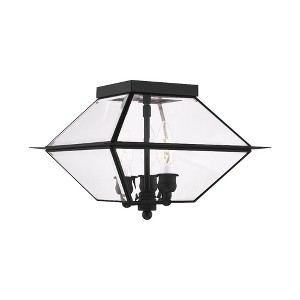 Livex Lighting Westover 3 - Light Flush Mount in  Black - 1 of 1