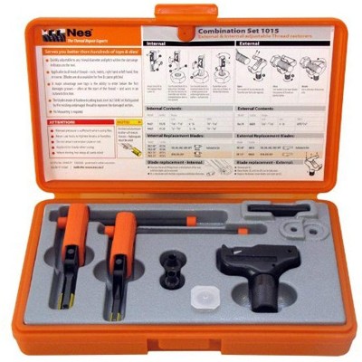 Anglo American Tools NES Thread Repair Set, 3 Piece Internal/External Repair Set, Model NES1015