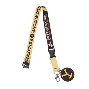 Yellowstone Dutton Ranch 22-Inch Lanyard With Rubber Charm and Clear ID Sleeve - 1 of 4