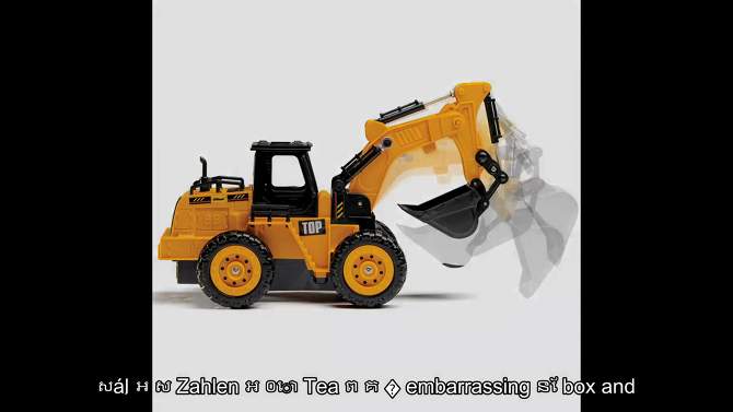 Top Race Fully Functional Remote Control Excavator - Kids Size Designed for Small Hands, 2 of 7, play video