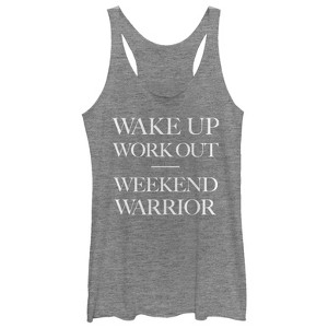 Women's CHIN UP Weekend Warrior Racerback Tank Top - 1 of 3