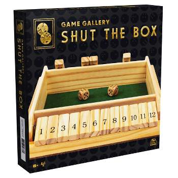 Wooden 12# Shut The Box Game - Small Travel Set -Simple Family, party board  game
