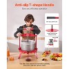 VEVOR 2.38 Gal/9L Fruit Wine Press, Stainless Steel Basket with Cross-beam and Triangular Structure, Manual Juice Maker, Red - 4 of 4