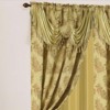 Ramallah Trading Palm Floral Textured Jacquard Single Rod Pocket Curtain Panel - 54 x 84, Gold - 3 of 4
