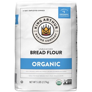 King Arthur Organic Unbleached Bread Flour - 5lbs - 1 of 4
