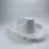 4E's Novelty White Felt Cowgirl Hat with Heart Glasses, Bachelorette & Festival Party Accessory for Women - 2 of 3
