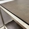 Roundhill Furniture Padena Metal Frame Wood Living Room End Table with Shelf - 3 of 4