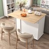 Kitchen Cart with 3 Tier Pull Out Cabinet and 2 Drawers - 4 of 4