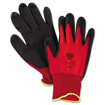 North Safety NorthFlex Red Foamed PVC Palm Coated Gloves, Medium, Dozen