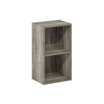 HOMLUX 2-Cube Bookcase Floor Open Wooden Storage Bookshelf Toy Organizer, Multiple Colors