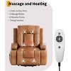 GustoWave Power Lift Recliner Chair - Heat and Massage, Adjustable Back and Legs, PU Leather Sofa Chair Designed for The Elderly - 3 of 4